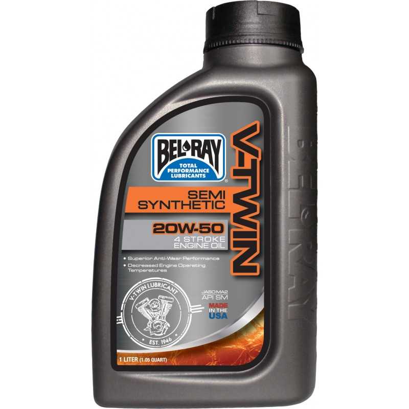 Bottle, engine oil  1L Bel-Ray 4T V Twin V-Twin Semi-Synthetic 20W50
