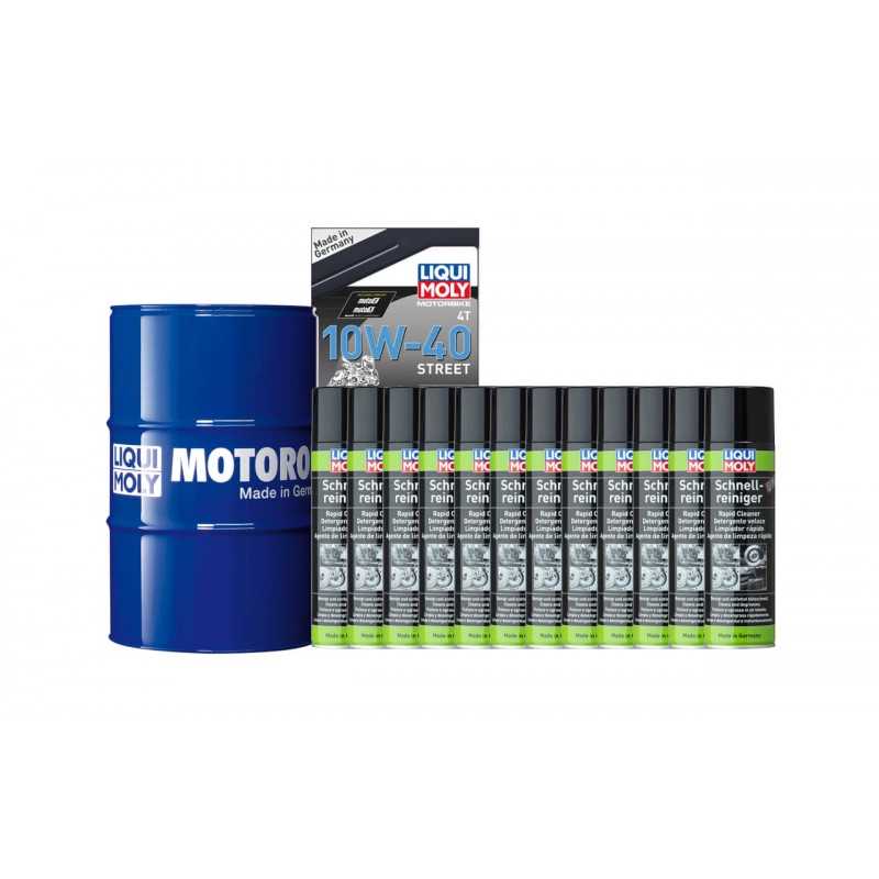 Synthetic oil drum + brake cleaner pack  60 L 10W-40 | 12 U 500 ML