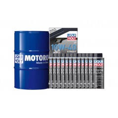 Synthetic oil drum pack + engine cleaner  60 L 10W-40 | 12 U 250 ML