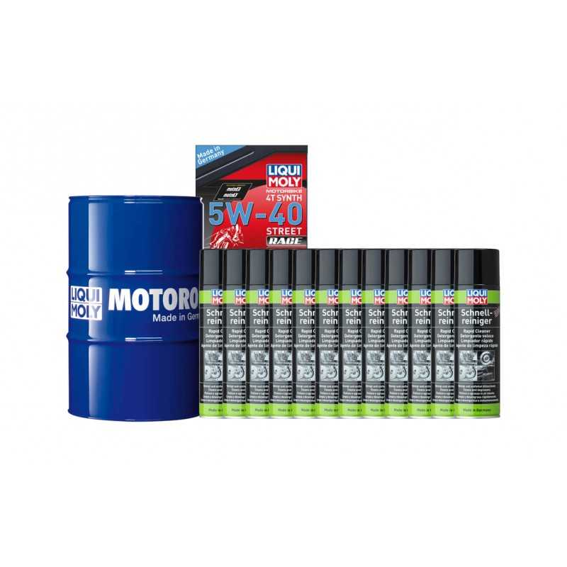 Synthetic oil drum + brake cleaner pack  60 L 5W-40 | 12 U 500 ML