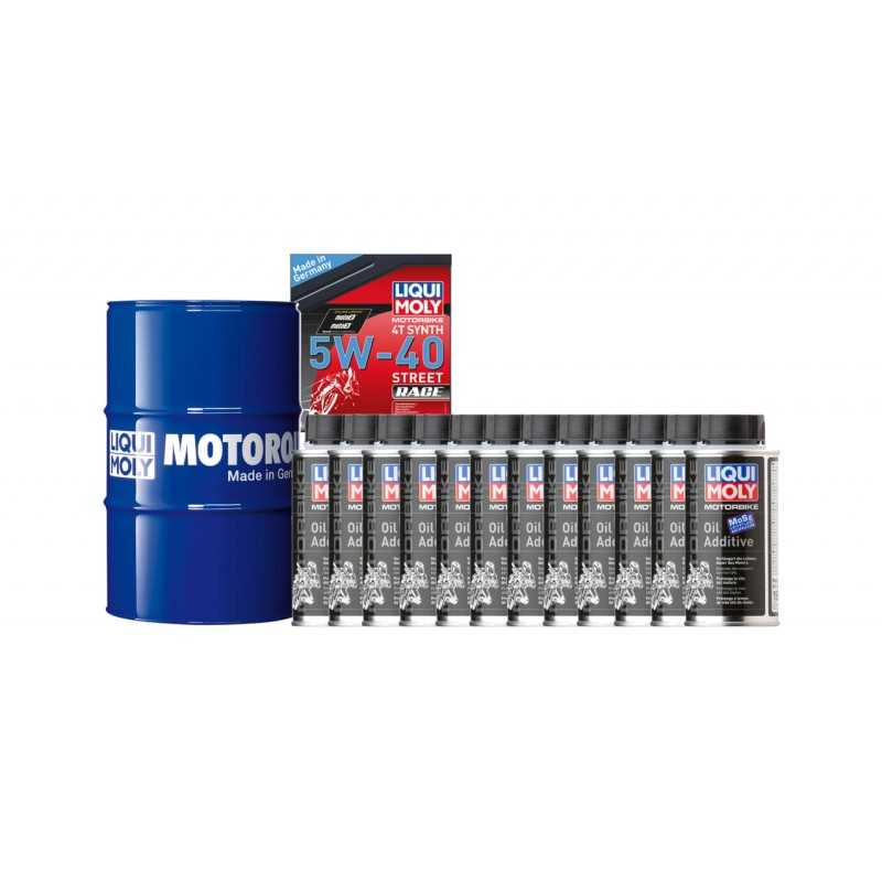 Synthetic oil drum pack + antifriction  60 L 5W-40 | 12 U MOS2 125 ML