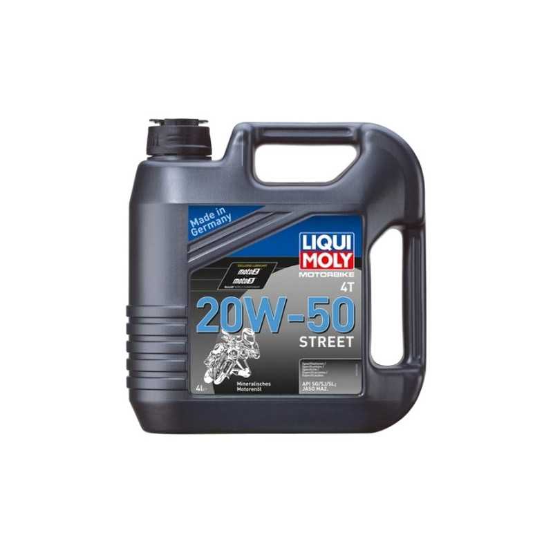 Motor lubricating oil  4L Motorbike 4T mineral 20W-50 Street 1696