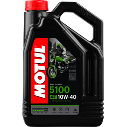 MOTUL Aceite lubricante 4T 5100 10W40 4L - Tecnología de Ésteres 104068
