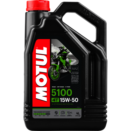 MOTUL Aceite lubricante 4T 5100 15W50 4L - Marca 104083