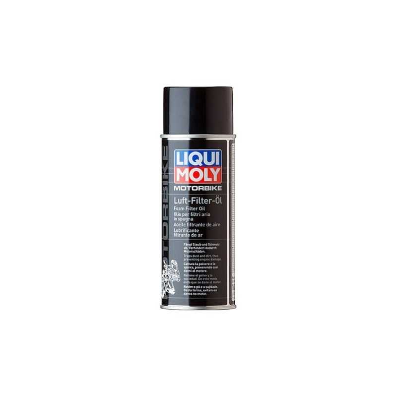 LIQUIMOLY Aceite Lubricante Filtro Aire 400ml 1604 para Motocicletas de 2 y 4 Tiempos 23049