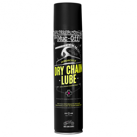 MUC-OFF Grasa de cadena (para seco) con PTFE (teflon) Motorcycle Dry Chain Lube Spray 400ml 66394
