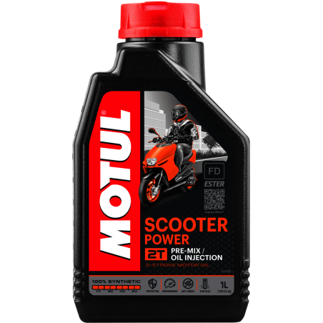 MOTUL Aceite lubricante mezcla SCOOTER POWER 2T 1 L de 105881/74