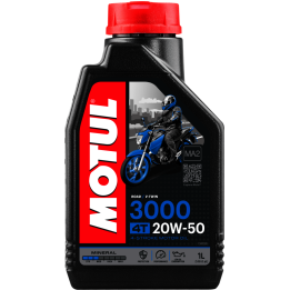 MOTUL Aceite Lubricante 4T 3000 20W50 1L - mineral para motor 107318