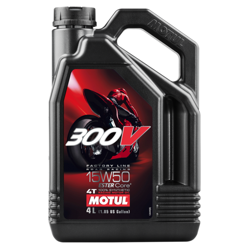 MOTUL Aceite lubricante 4T 300V 15W50 FACT LINE de - 100% sintético para motores competición 104129