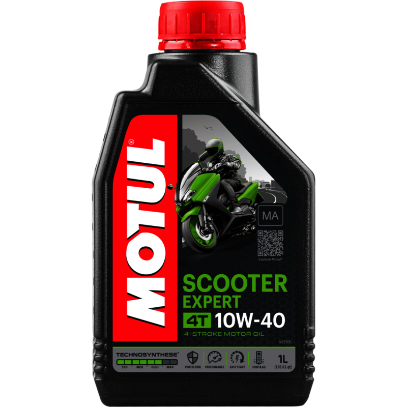 MOTUL Aceite lubricante 4T SCOOTER EXPERT 10W40 1L - Technosynthese® para motores de scooters cuatro tiempos 105960