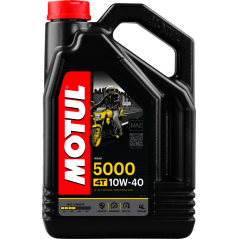 MOTUL Aceite lubricante para motor de moto 4T 5000 10W40 4L 104056