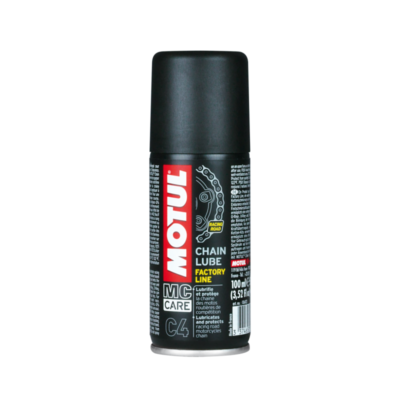 MOTUL C4 Chain Lube FL - Lubricante de cadena para motos competición alta velocidad y resistencia 106423