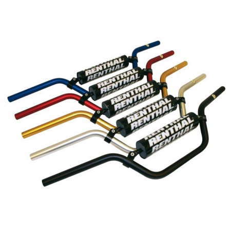 RENTHAL Manillar pitbike +100cc silver with black pad 611-01-SI-03-219 8761104