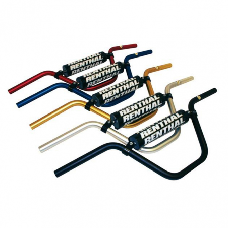 RENTHAL Manillar pitbike 50cc red with black pad 797-01-RD-08-219 8779703