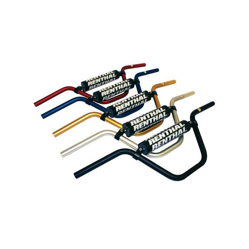 Handlebar  pitbike 50cc silver with black pad 797-01-SI-08-219