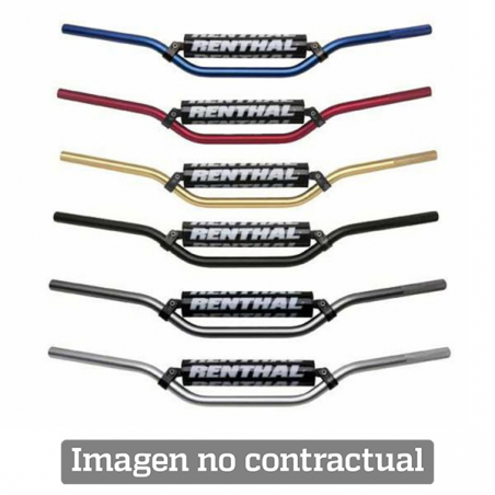 Handlebar quad medium black with black pad 677-01-BK-03-219