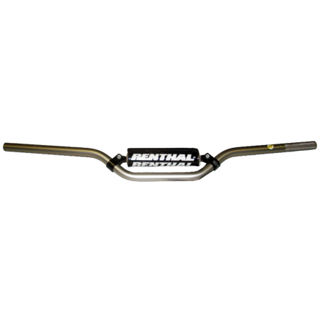 Handlebar trial 6.0 silver with black pad 768-02-SI-04-254