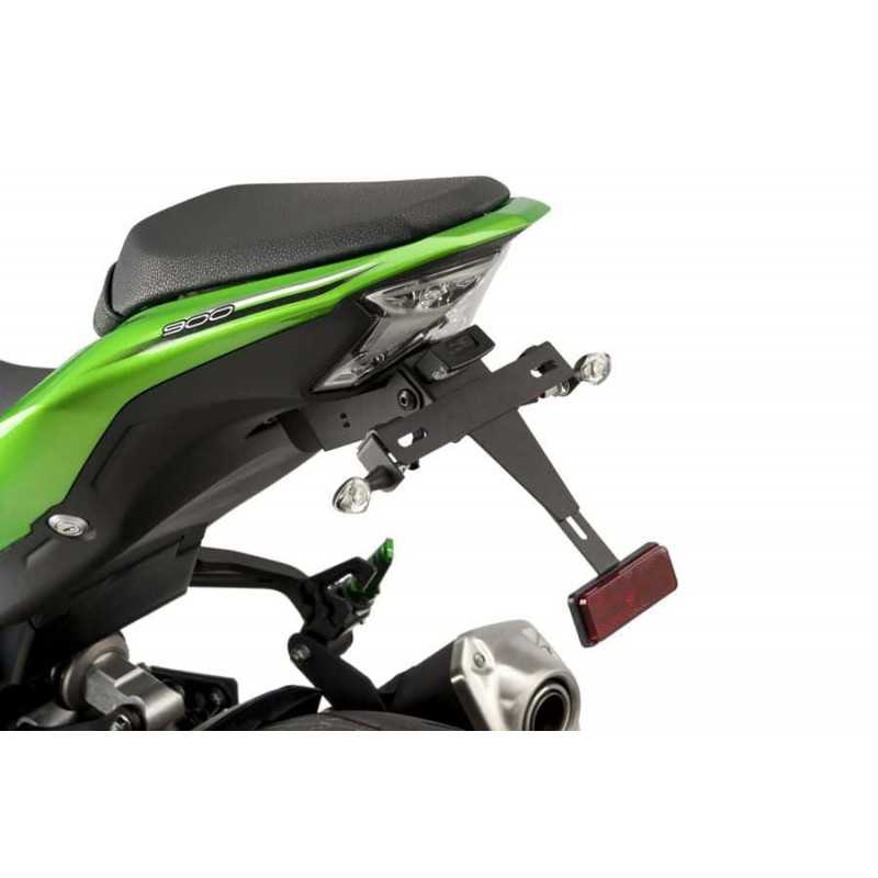 PUIG Portamatriculas para moto - Soporte de matrícula ajustable con kit incluido 9388