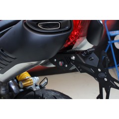 EVOTECH Soporte de matrícula para Aprilia Dorsoduro 750 08-12 - ESTR-1002