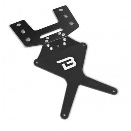 BARRACUDA Portamatrículas - Soporte de matrícula y porta placa para motocicletas SP6104/04-BN
