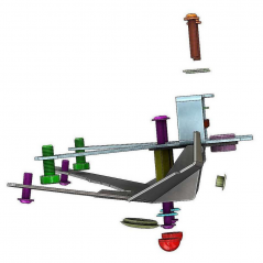 ACCESS DESIGN Portamatriculas soporte porta matricula a la rueda 6200001001