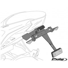 Registration plate holder plate-holder