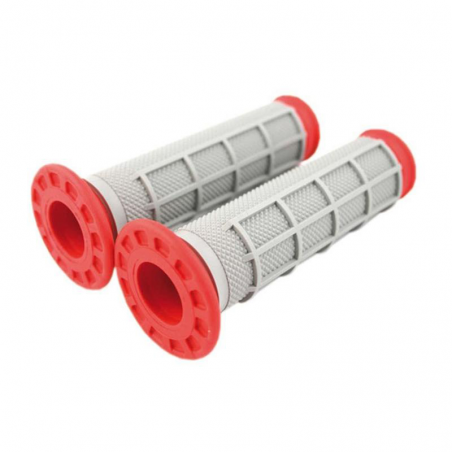 Grips  Dual ATV full diamond red G169