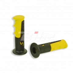 V PARTS PAIR, GRIPS MOTO MOPED FOR HANDLEBAR 22MM BLACK-GREY 828