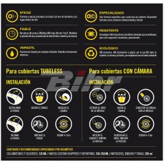 STOP PINCHAZOS Líquido antipinchazos para moto y quads - STOPPINCHAZOSMO