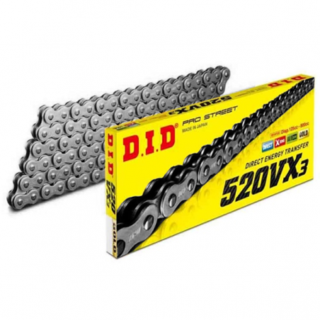 DID Cadena con cierre de remache 520VX3 450624VAR