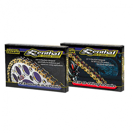 RENTHAL Cadena 520R1 with 112 links black/gold 453417