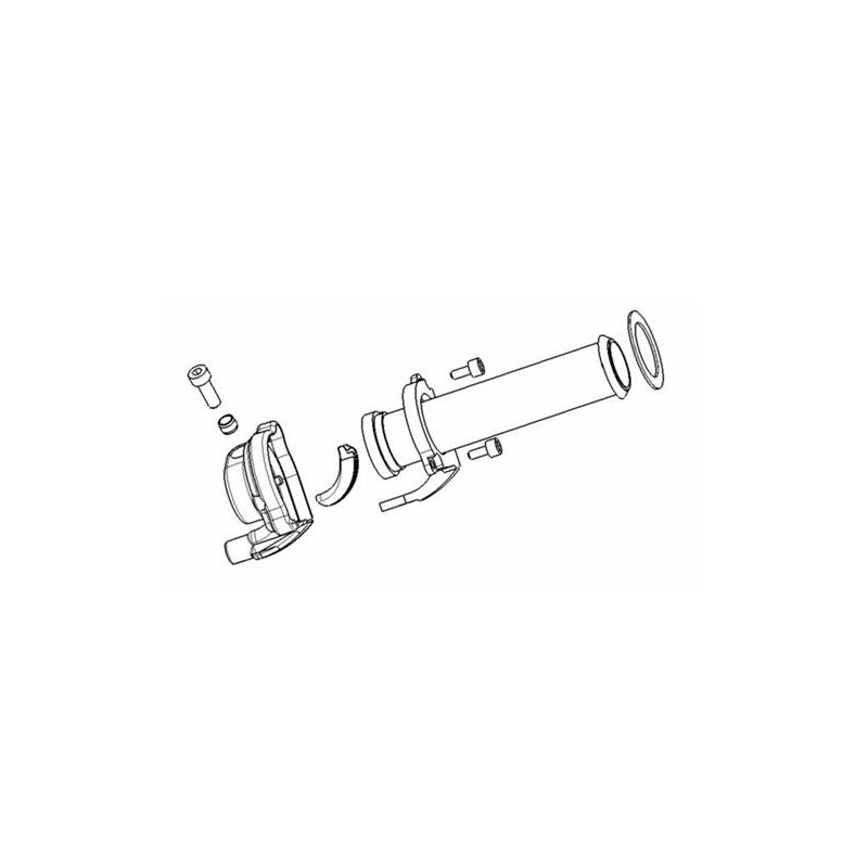 Accelerator with handle  Piaggio 124mm 3745.03