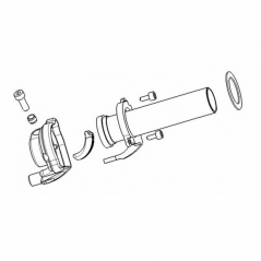 Accelerator with handle  Piaggio 112mm 3748.03