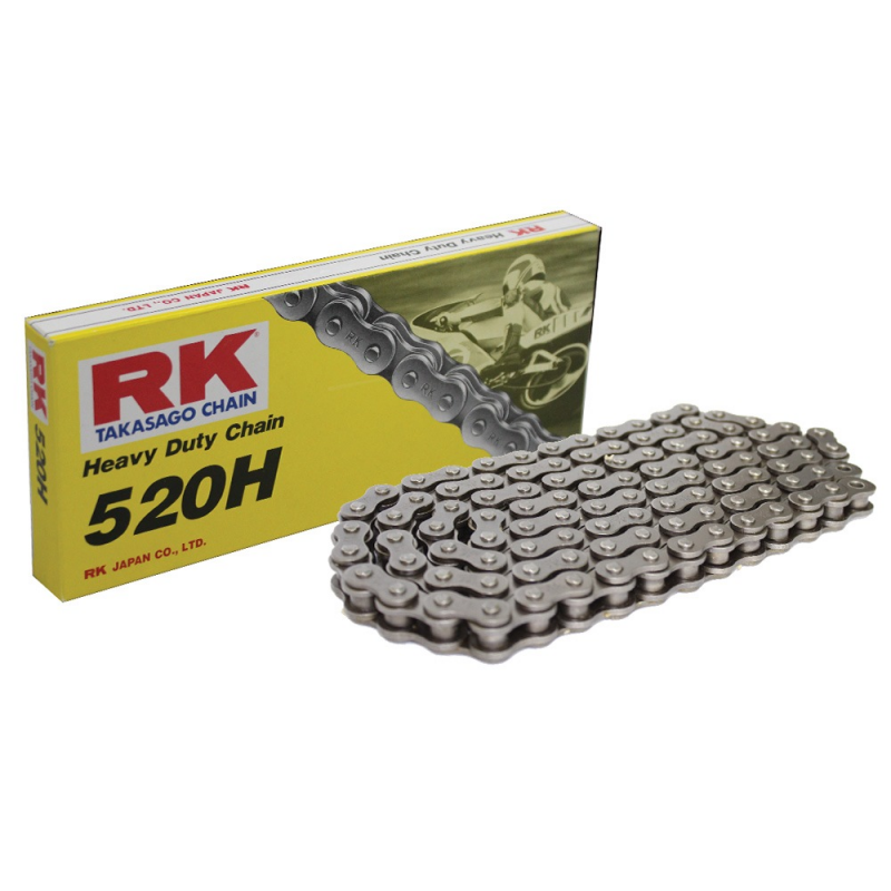 RK Cadena Transmisión Negra 520H para Uso en Carretera