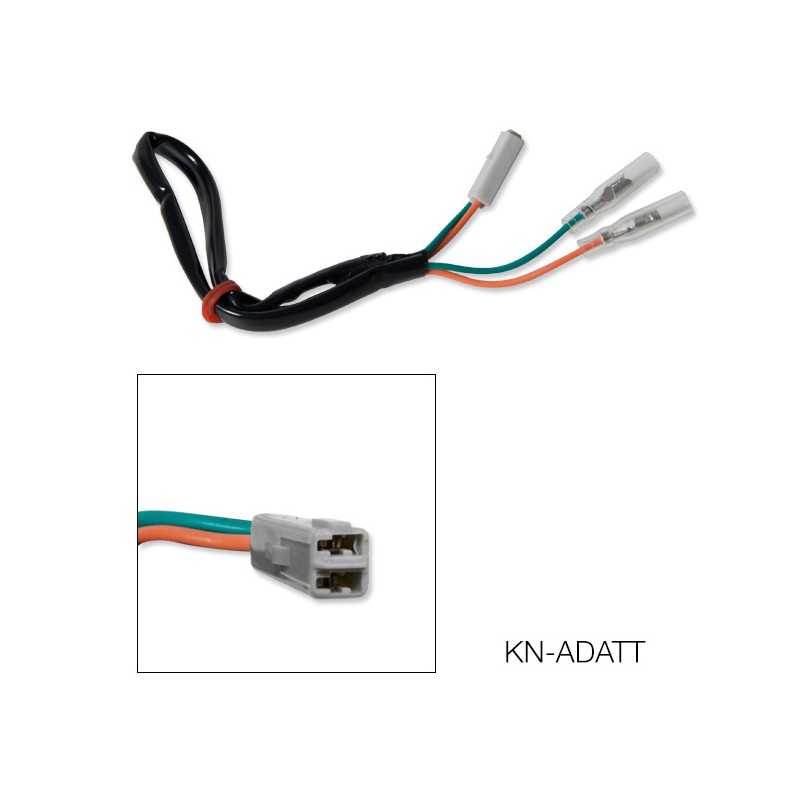 BARRACUDA Cable adaptador intermitente sin cortes para Kawasaki - Clavijas originales de KN-ADATT