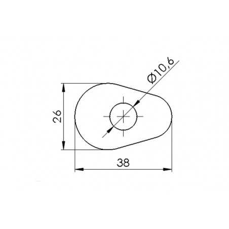 UNIVERSAL BLINKING SET OF FAIRING ADAPTERS AND SUPPORTS
