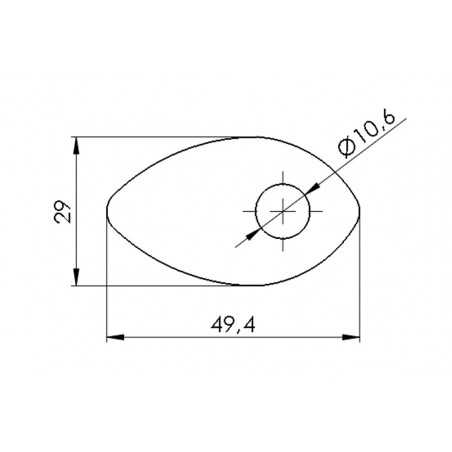 UNIVERSAL BLINKING SET OF FAIRING ADAPTERS AND SUPPORTS