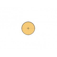 REFLEX, REFLECTOR, AMBER ROUND WITH ADHESIVE