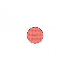 V PARTS Reflex reflector catadioptrico rojo redondo con adhesivo 11753