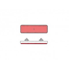V PARTS Catadióptrico reflector rectangular trasero rojo - Accesorio de seguridad 8164