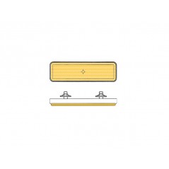 REFLECTOR, RECTANGULAR, SIDE, ORANGE, AMBER
