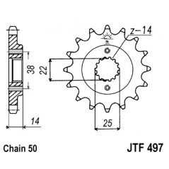 Pinion, attack, transmission front