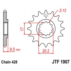 Pinion, attack, transmission front