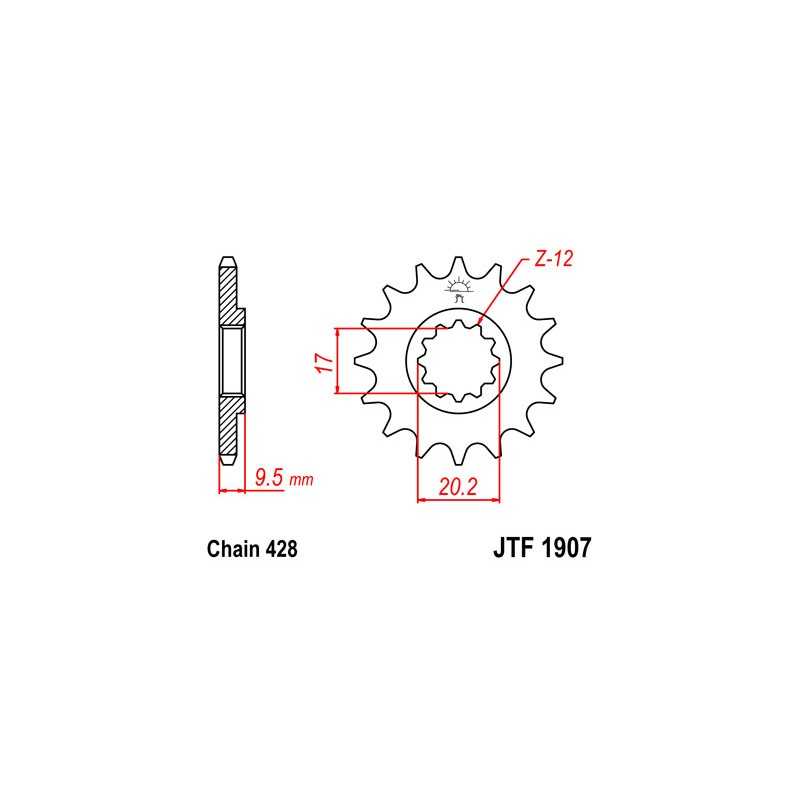 Pinion, attack, transmission front