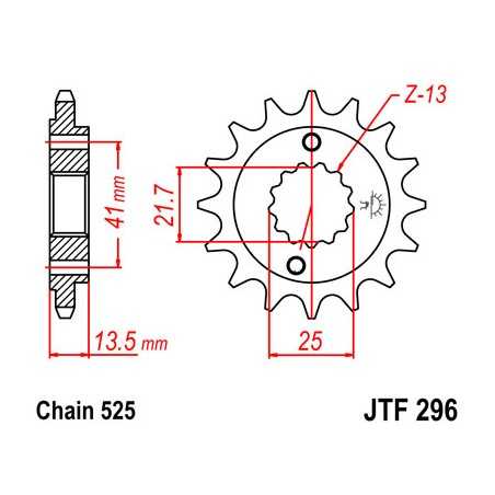 Pinion, attack, transmission front