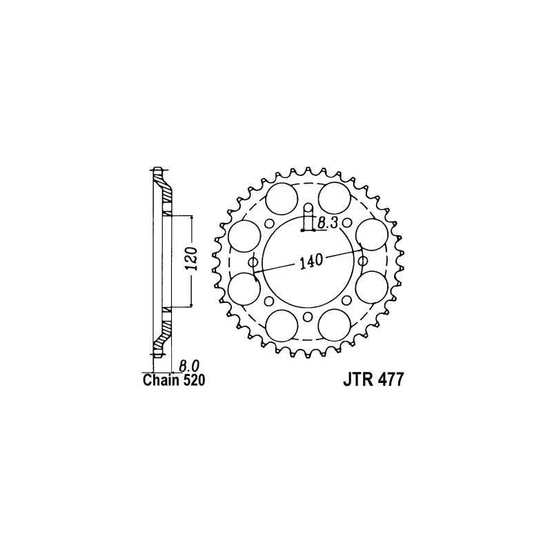 Ring, transmission, rear