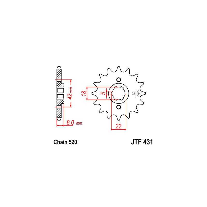 Pinion, attack, transmission front
