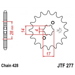 Pinion, attack, transmission front