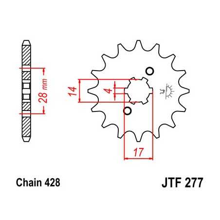 Pinion, attack, transmission front