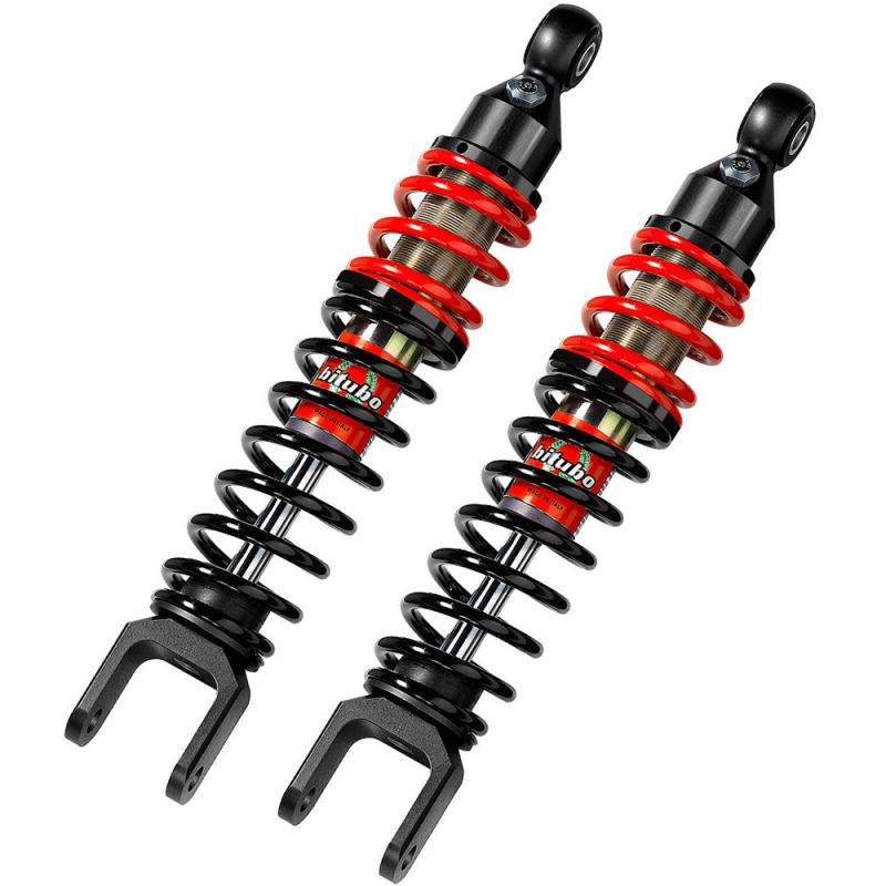 Gas scooter shock absorbers red / black spring SC131YGB01
